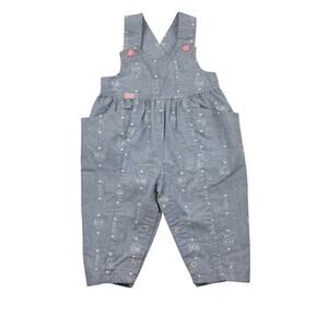 Vintage Lee Baby Girls Hearts & Houses Overall Romper